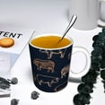 thumbnail image 5 of Yiaed Pig Farm Print Ceramics Coffee,Large Handle Design,Extra Large Tea and Coffee Cup for Office and Home Mugs, 5 of 6