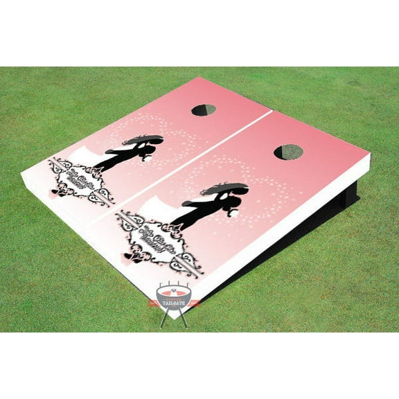 The Lift Wedding Themed Cornhole Boards