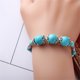 thumbnail image 3 of Retro pulsera de las mujeres hechas a mano de cuentas de moda regalos de joyería pulseras de turquesa, 3 of 7