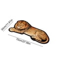 thumbnail image 2 of Kojanyu Polyester Lion Tiger Wolf Shaped Area Rug, Creative Decorative Floor Mat, Irregular Accent Rug for Bathroom Living Room Bedroom Indoor Home., 2 of 6