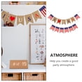 thumbnail image 3 of 2pcs Independence Day Burlap Banners Patriotic Banner American Flag Banner Garland USA Bunting Flag 4th of July Memorial Day Mantel Fireplace, 3 of 6