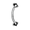 Black, variant on Curved Barbell 16G Internally Threaded 316L Surgical Steel Rook Earring Eyebrow