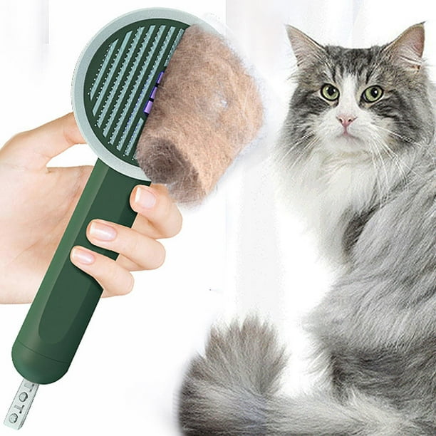 Esterilización Portátil Perro Gato Cepillo para Derramar cabellero Aseo Deshedding Mascota Conejo cabelleros - Verde Salvador Cepillo de derramamiento