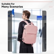 Vacuum Seal Compression Large Travel Backpack with Air Pump, Personal Item Airbag Carry on Backpacks Flight Approved, Airback Waterproof Work Compression Bags Travel Pump Business Laptop Suitcase
