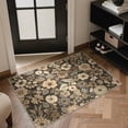 thumbnail image 4 of KUETH 8X10 Vintage Floral Area Rugs Machine Washable Rugs for Living Room, Non Slip Flat Pile Rug with Rubber Backing, Boho Rug for Entryway Bedroom Dining Room Home Office, 4 of 4
