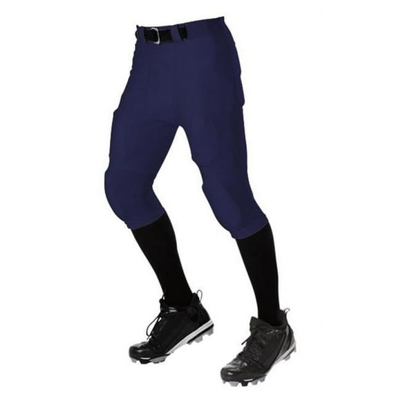 Alleson Athletic B42685096 No Fly Football Pants with Slotted Waist, Charcoal - Extra Large