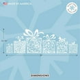 thumbnail image 2 of Gift Border Window Cling Decals. Christmas Window Decoration Home decor. Holiday Stickers for Window and Glass. Made in America., 2 of 5
