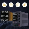 thumbnail image 3 of 0-30V 0-5A Lab DC Power Supply Adjustable Switching Regulated Bench Power Black, 3 of 23