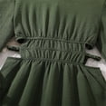 thumbnail image 6 of XXWXYD 𝖳iered Ruffl𝖾 Dress Girls Long Sleeve Side Pockets Smoc𝗄ed Fall Spring Dress 6-13 Years Casual Outfit Cute Casual Summer Dress Girls, 6 of 9
