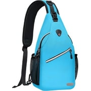 Mosiso Polyester Sling Chest Backpack - Lightweight Crossbody Shoulder Bag for Men & Women, Ideal for Outdoor Sports & Travel