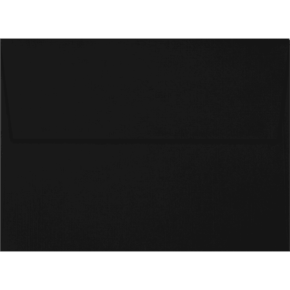 LUXPaper A6 Peel & Press Invitation Envelopes, 4 3/4 x 6 1/2, 80lb. Black Linen, 1000 Pack