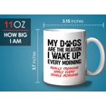 thumbnail image 6 of Animal Lover Mug White 11oz - My Dogs Are The Reason - Canophilia Veterinarian Animal Rescue Vet Tech, 6 of 7