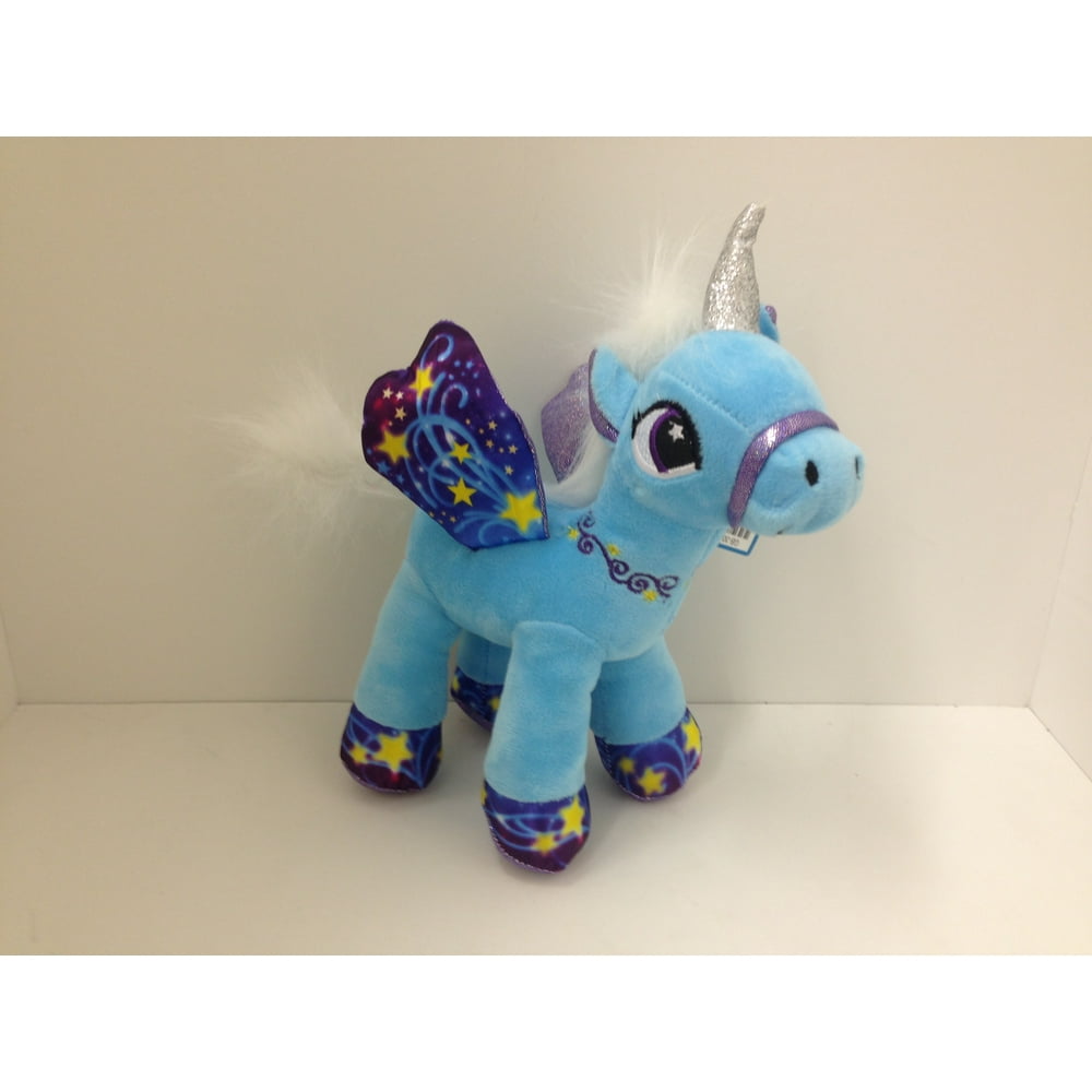 blue unicorn soft toy