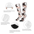 thumbnail image 3 of Fotbe Pigs Calcetas Divertidas Estampadas para Hombre y Mujer, Calcetas de Algodón hasta la Rodilla para Caminar, Correr, Enfermería y Embarazo, 3 of 6