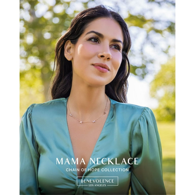 Benevolence LA Mama Necklace 14k Gold Dipped Necklaces For Women