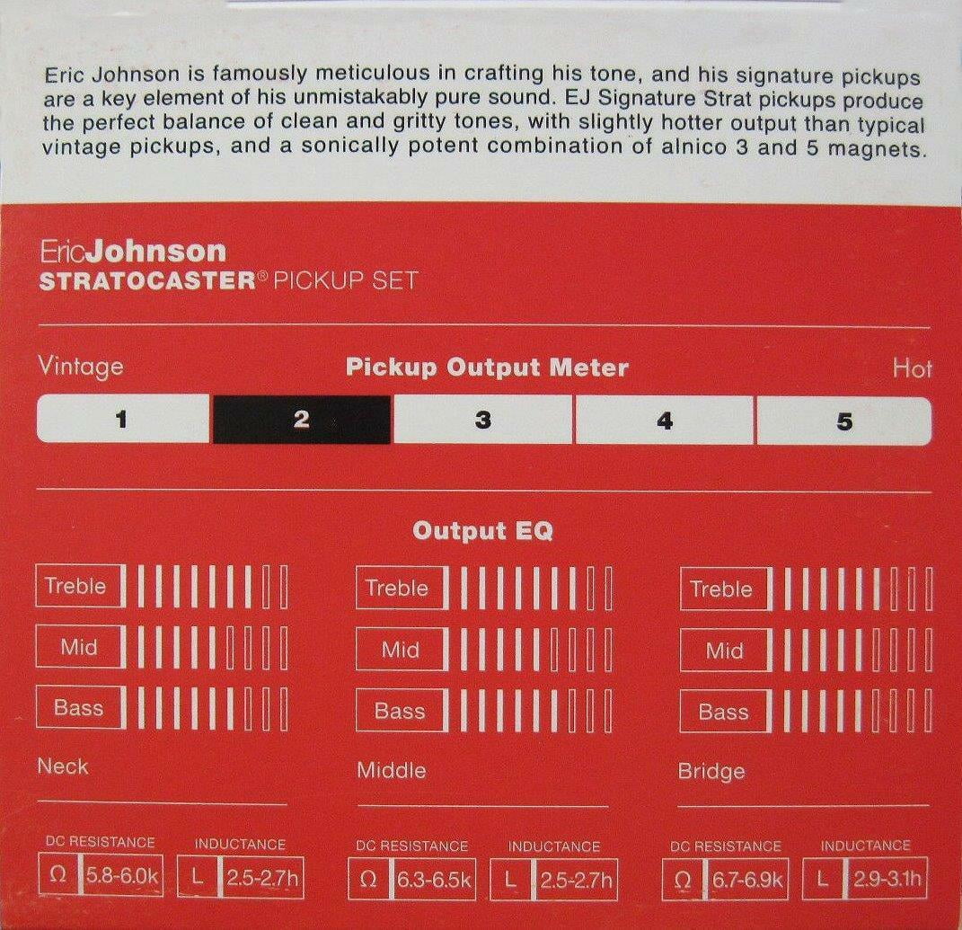 Fender® Eric Johnson Signature Strat® Pickup Set~RW Mid~0992248000~USA~Brand New