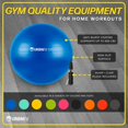 thumbnail image 2 of Pelota de ejercicio URBNFit de 66 cm antiestallido rosa con bomba, 2 of 9