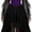 Purple, variant on Witch Dress for Women, Butterfly Sleeve Mesh Dresses, Halloween Costumes Adults Medieval Vampire Gothic Outfit