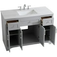 thumbnail image 3 of Elegant Decor Moore 48" Single Quartz Top Bathroom Vanity in Gray, 3 of 15