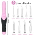 thumbnail image 3 of Lighted Crochet Hook Set 2 Light Modes Crochet Needles Professional Crochet Hooks USB Rechargeable Crochet Hook with Light Reusable Crochet Hook Kit for DIY Craft Supplies, 3 of 10