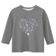 thumbnail image 4 of TaTaai Women's Heart Printed 3/4 Sleeve Blouse, Round Neck Loose Casual Top, Lightweight Durable Fabric for Daily Home Work Wear Gift, 4 of 4