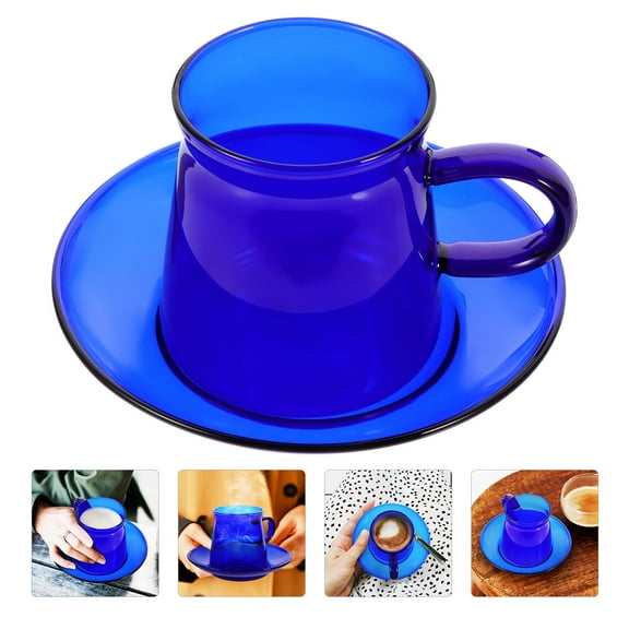 Sparsain Set Vintage Coffee Cups with Saucer, Unique Coffee Mug, Home Decoration
