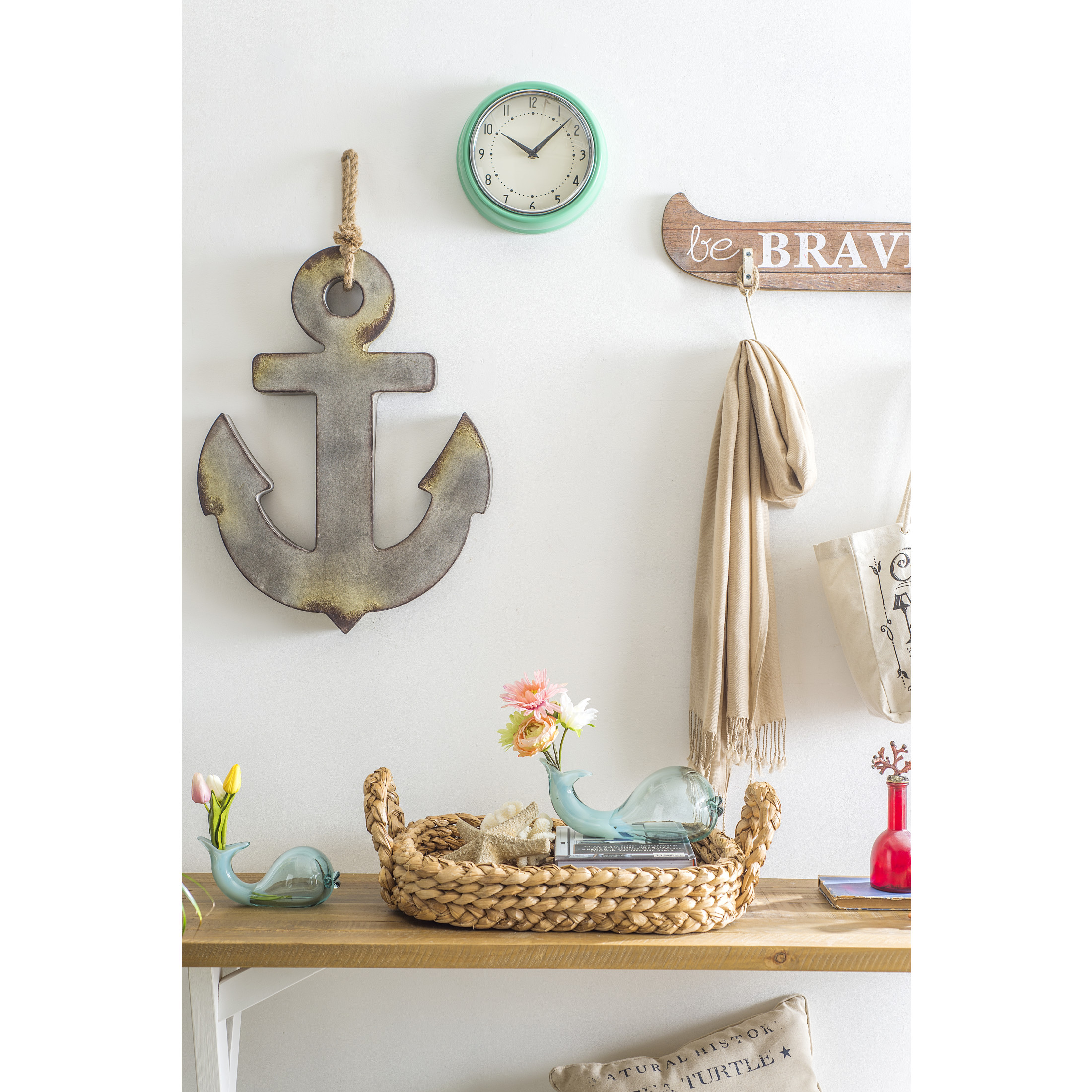 Creative Co-Op Bankuan Braided Tray with Handles