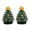 Green, variant on Mr. Christmas Nostalgia Collection 8 oz Ceramic Green Festive Christmas Salt & Pepper Shakers