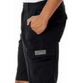 thumbnail image 4 of UNIONBAY Mens Midweight Flex Waist Cargo Shorts (Black, 36), 4 of 4