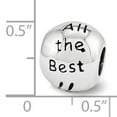 thumbnail image 2 of Reflection Beads QRS3485 Sterling Silver Reflections Enamel & Crystal All the Best Bead, 2 of 2