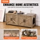 thumbnail image 2 of Caja de arena para gatos VEVOR muebles ocultos 2 habitaciones color gris, 2 of 9