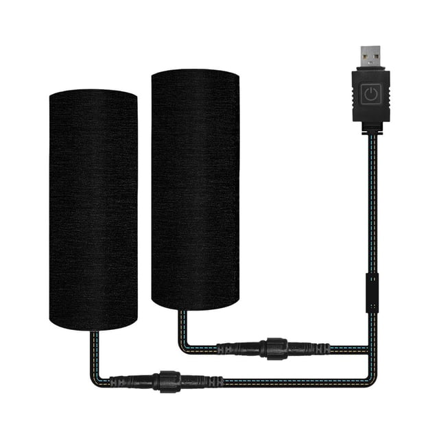 Ruifaya Puños eléctricos calefactados con control de temperatura de 6 velocidades, antigolpes, antideslizantes, 5 V, USB M7