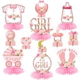 thumbnail image 1 of Decoraciones para baby shower Aodocuto, oro rosa y rosa, 12 unidades, para niña, 1 of 6