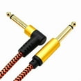 thumbnail image 3 of Premium 1/4Inch Right Angle Guitar Cord with OFC Connectors Audios Cable, 3 of 9