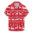 thumbnail image 2 of Elvqul Button up Shirts for Men Graphic Fashion Christmas Dressy Mens Shirts Short Sleeve, 2 of 5