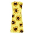 thumbnail image 5 of RYDCOT Women's Summer Dresses 2024 Beach Casual Sleeveless Sunflower Print Tank Dresses Sundress T Shirt Dresses for Women Loose Fit Sale or Clearance, 5 of 5