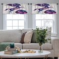 thumbnail image 5 of LALILO Kitchen Curtain Valance Magic Fantasy Watercolor Rod Pocket Window Curtain 52"x 18" Set of 2, 5 of 7