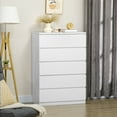thumbnail image 2 of HOMCOM Commode à 5 Tiroirs, Commode Moderne pour Chambre, Blanc, 2 of 10