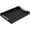 Black, variant on Beige Faux Leather Serving Tray with Handles – Large Decorative Tray for Coffee Table, Ottoman, Living Room, Bathroom – Home Decor