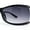 Black Gunmetal - Smoke, variant on Classy 90s Wrap Jewel Metal Arm Luxury Designer Sunglasses Black Gunmetal - Smoke