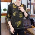 thumbnail image 5 of Suéteres de cuello redondo para hombre, tendencias de moda 2024, camisetas de primavera para hombre, tallas grandes, ropa Harajuku emo coreana, sudaderas normales, 5 of 5