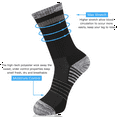 thumbnail image 2 of COOPLUS 12Pairs Mens Long Socks Lightweight Crew Hiking Socks, 2 of 6