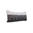 thumbnail image 4 of Laddha Home Designs Handwoven Two Tone Geometric Cotton Lumbar Pillow Cover - 36" - Black and White, 4 of 8