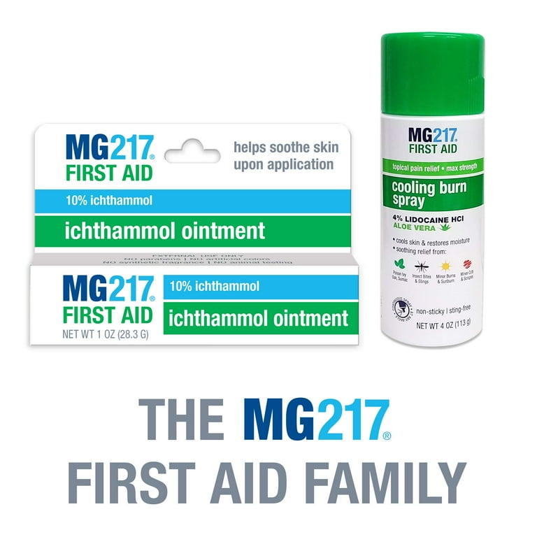 MG217 Maximum Strength Pain Relief Cooling Burn Spray, with Lidocaine and Aloe  Vera, 4 oz HSA/FSA Eligible - Walmart.com