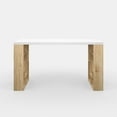 thumbnail image 5 of Ada Home Decor Furniture 4 Tier White Oak Briscoe Modern Desk, 5 of 8