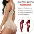 thumbnail image 4 of FITVALEN Seamless Women Tummy Control Shapewear Open Bust Full Bodysuit Lace Panty, 4 of 6
