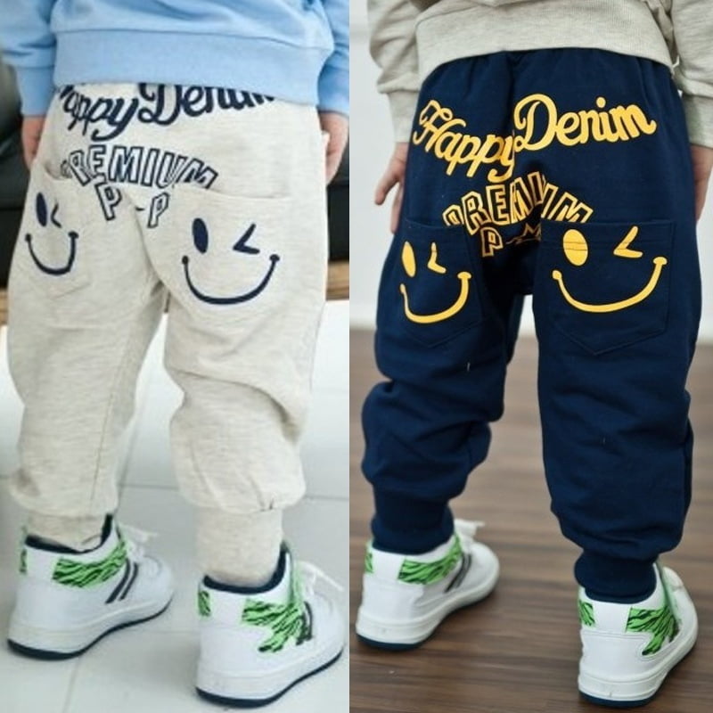Kids Baby Boys Girl Long Harem Pants Toddler Cotton Sweat Short Trouser Bottoms 