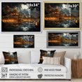 thumbnail image 4 of Designart "Golden Temple China Art painting I" Chinese Floater Framed Wall Art Living Room, 4 of 7