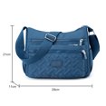 thumbnail image 3 of Bolsa bandolera de nailon para mujercruzado con varios bolsillos (azul real) Likrtyny Para Estrenar, 3 of 3