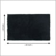 thumbnail image 3 of Tapis de bain Hometrends en polyester noir uni 3K, 3 of 8